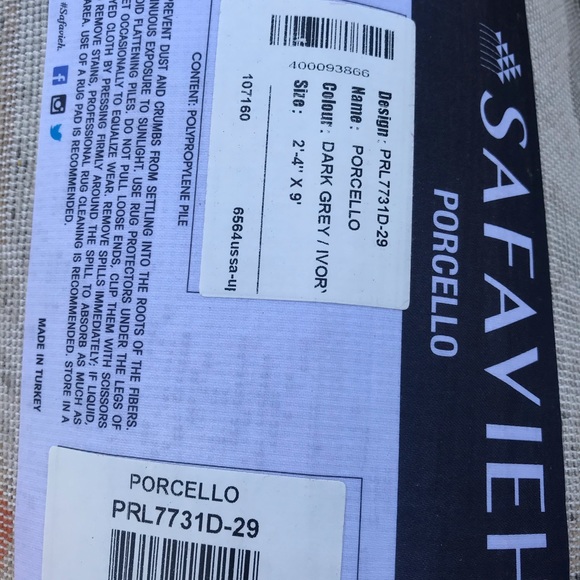 Safavieh 2”4x9 runner - Picture 6 of 8